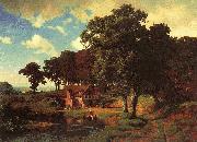 Albert Bierstadt A Rustic Mill France oil painting reproduction